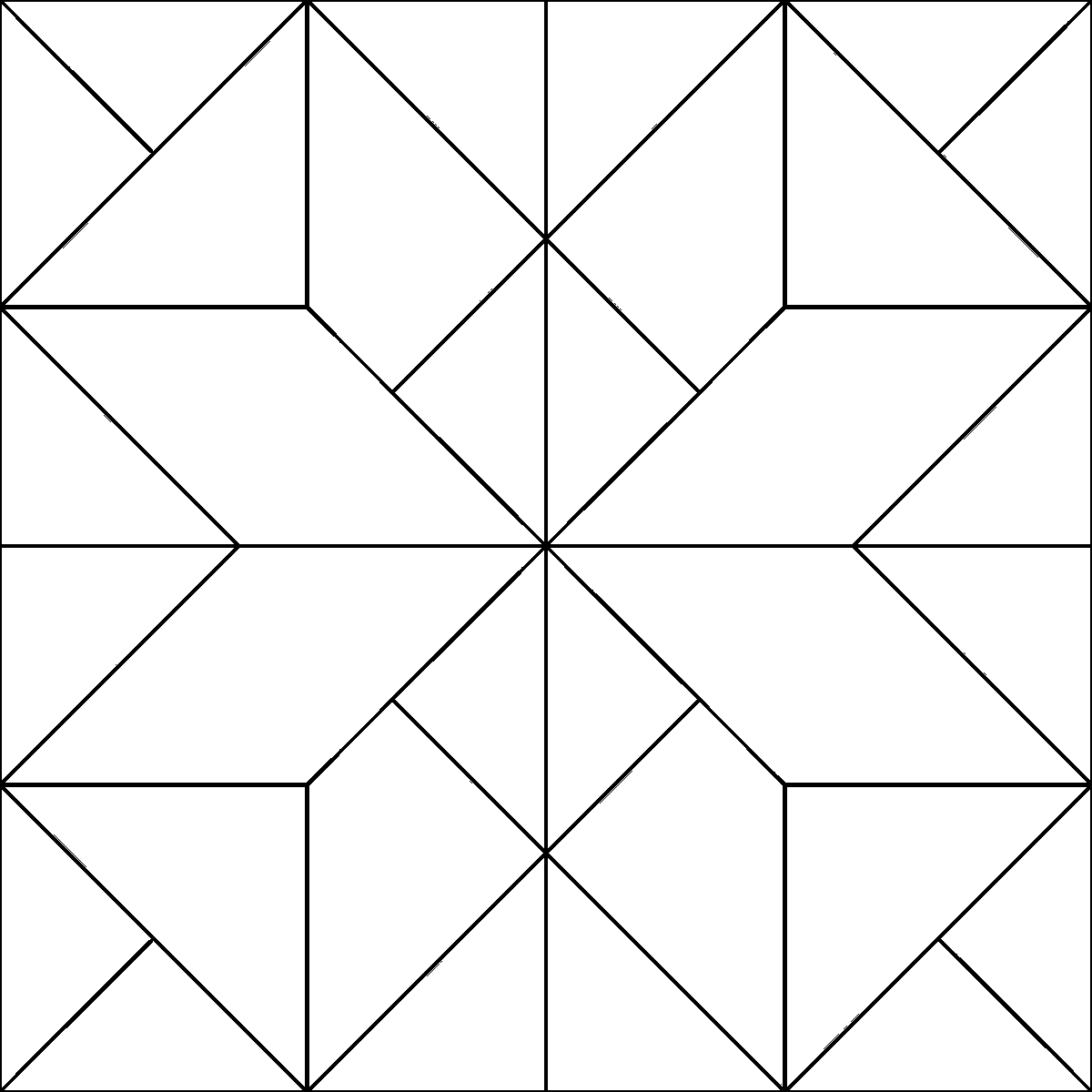 Pattern 4, Another Star barn quilt pattern thumbnail